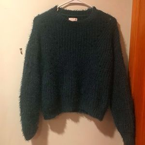 Hunter Green SO Fuzzy Sweater | Size: S